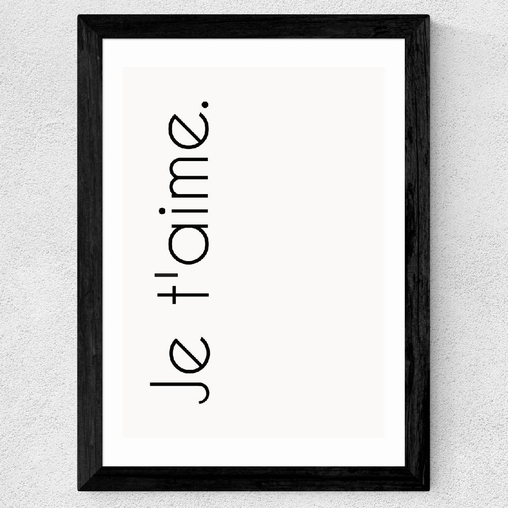 East End Prints Je Taime