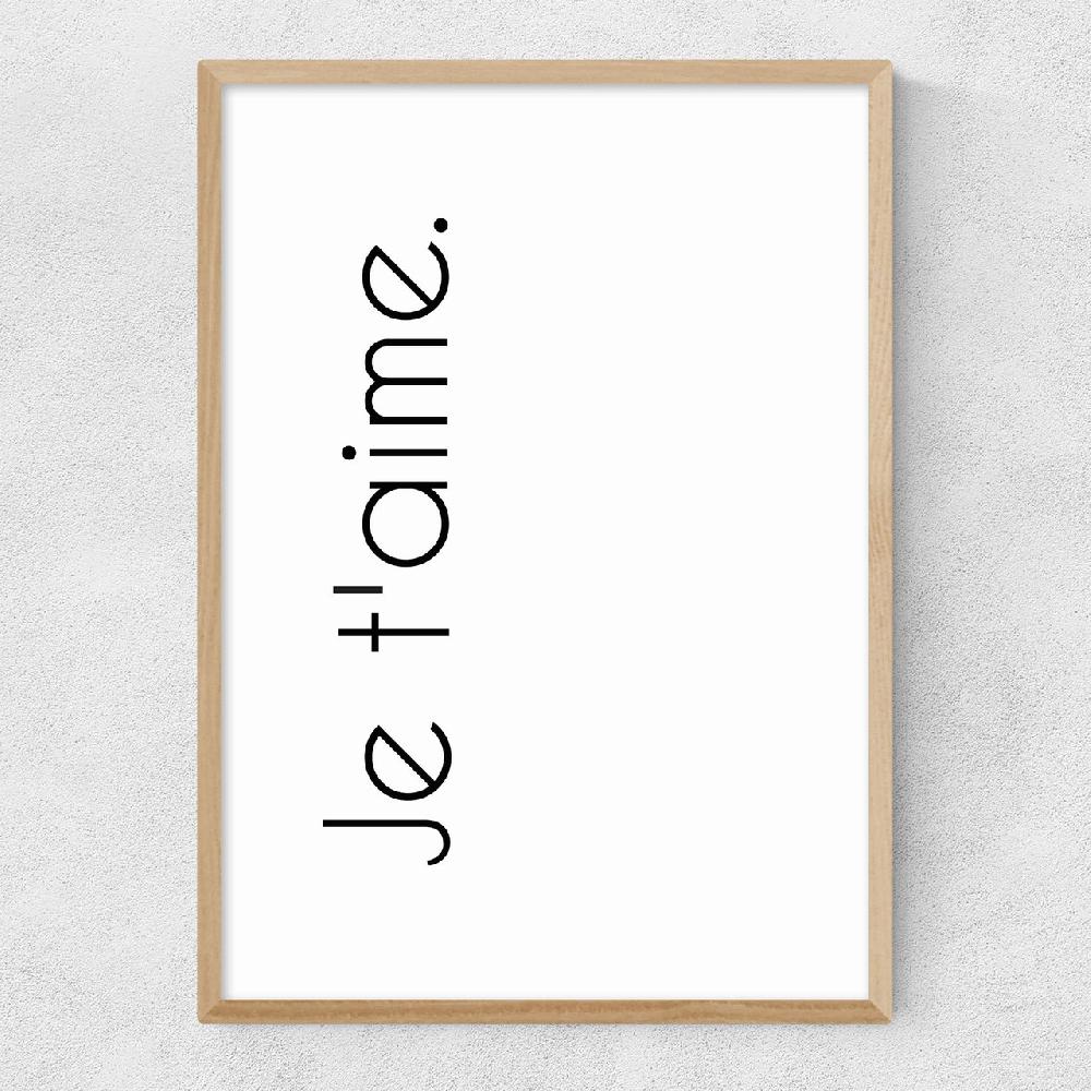 East End Prints Je Taime