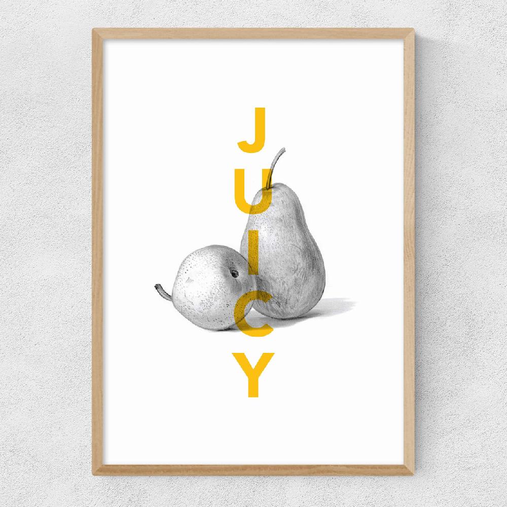 East End Prints Juicy Pears