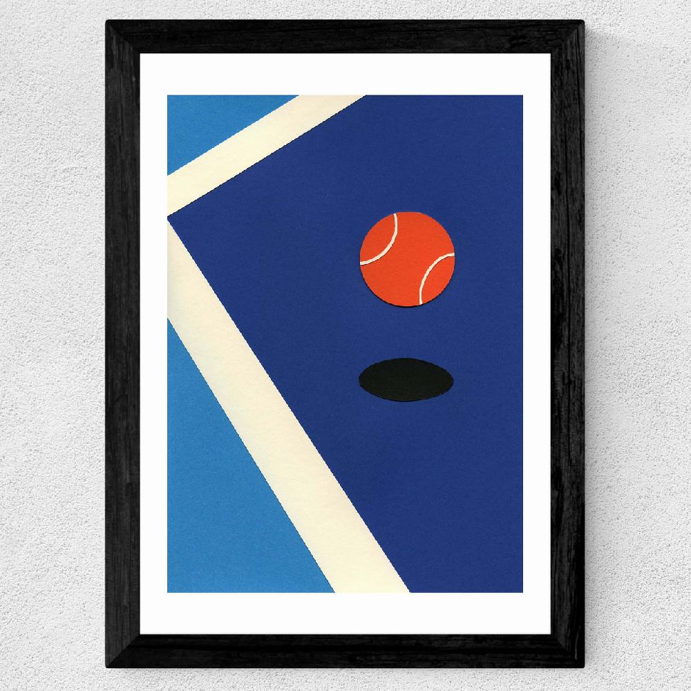 East End Prints Jumping Tennis Ball