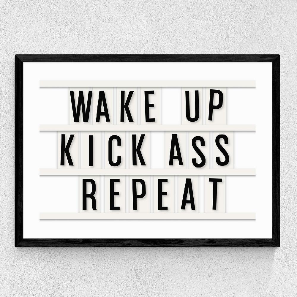 East End Prints Kick Ass Repeat