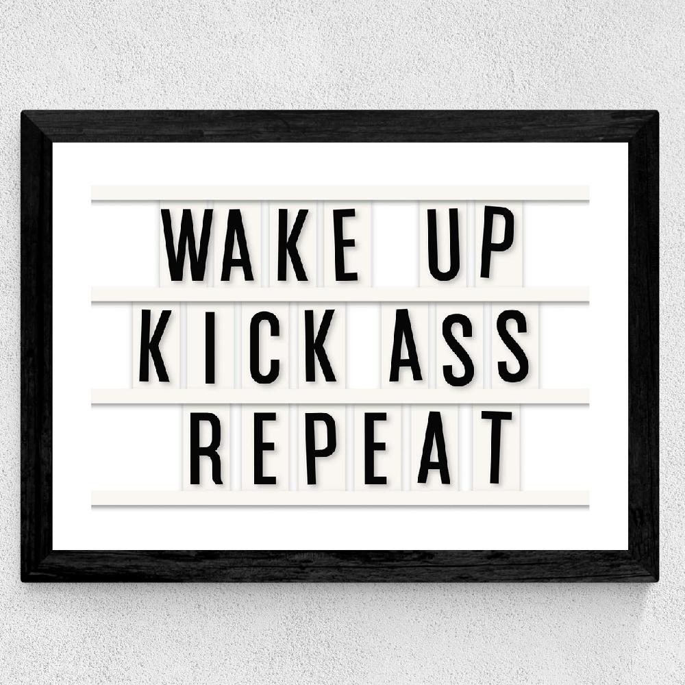 East End Prints Kick Ass Repeat