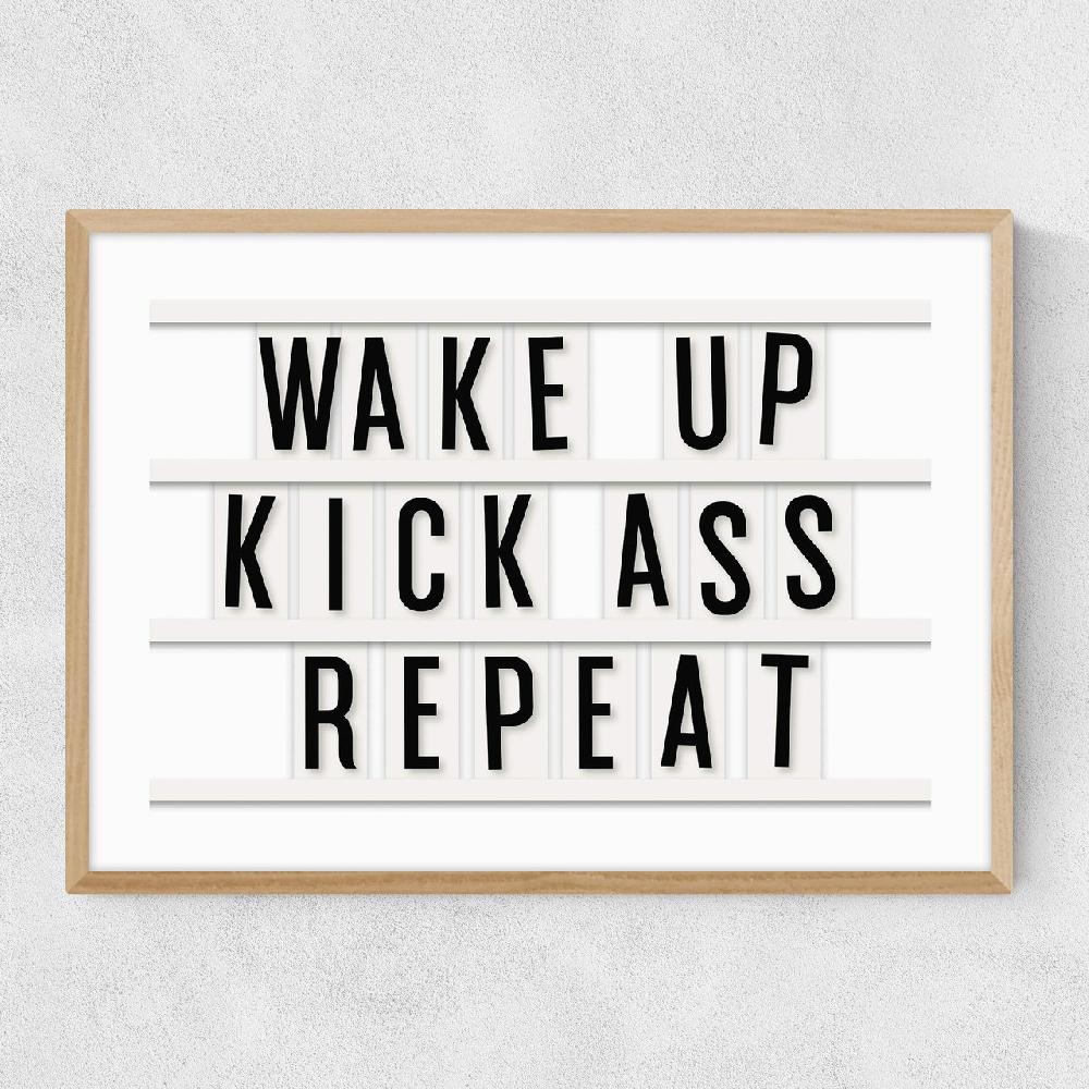 East End Prints Kick Ass Repeat