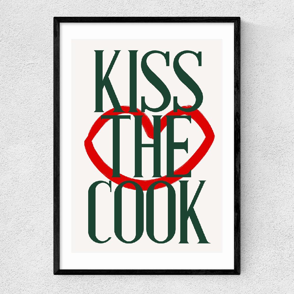 east end prints Kiss The Cook