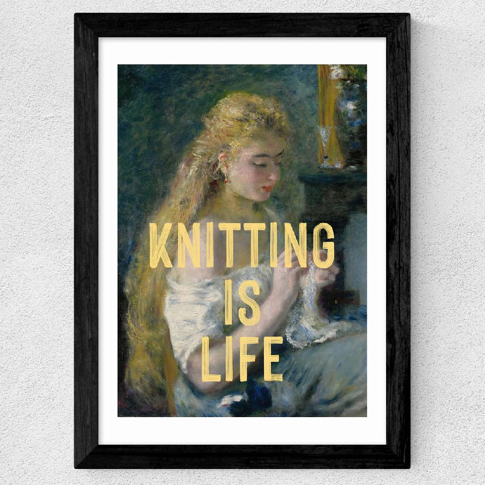 East End Prints Knitting Is Life