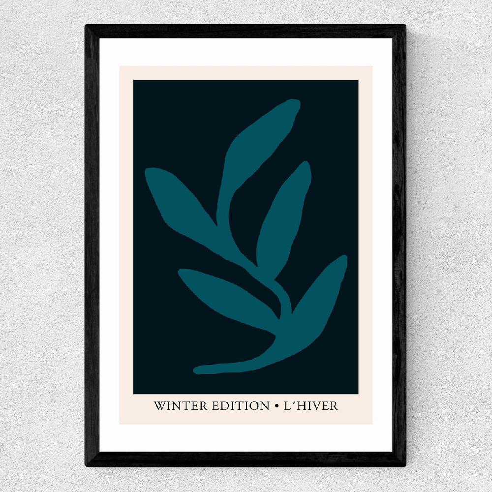 East End Prints L'Hiver Blue