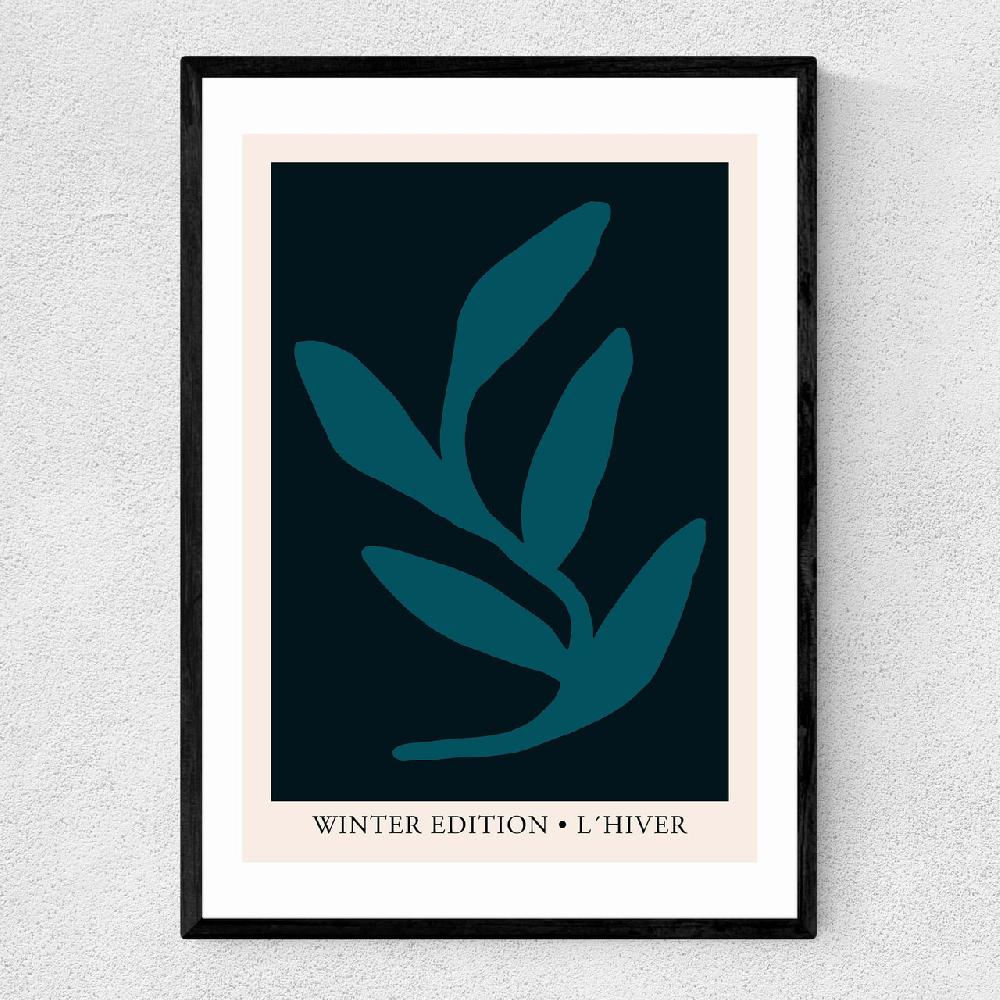 east end prints L'Hiver Blue