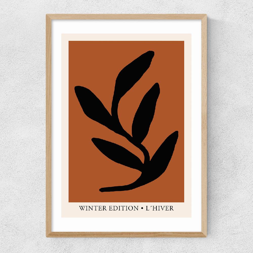 East End Prints L'Hiver Rust