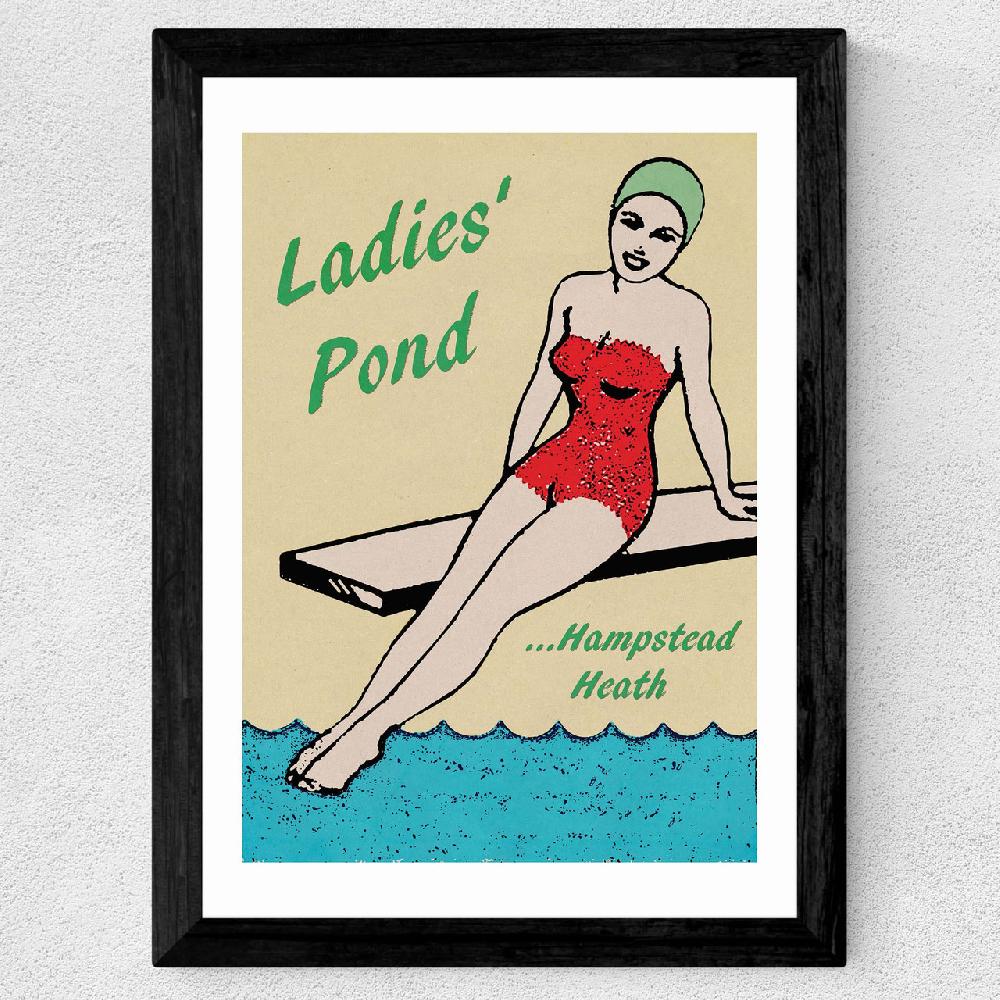 East End Prints Ladies Pond Lido