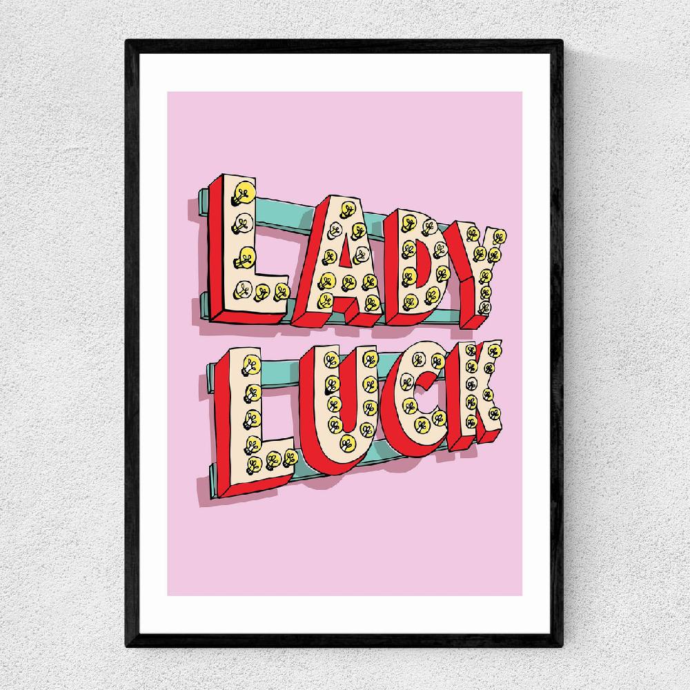 east end prints Lady Luck