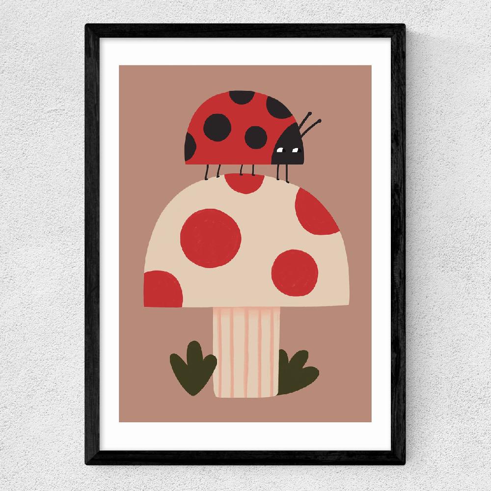 East End Prints Ladybird And Mushroom