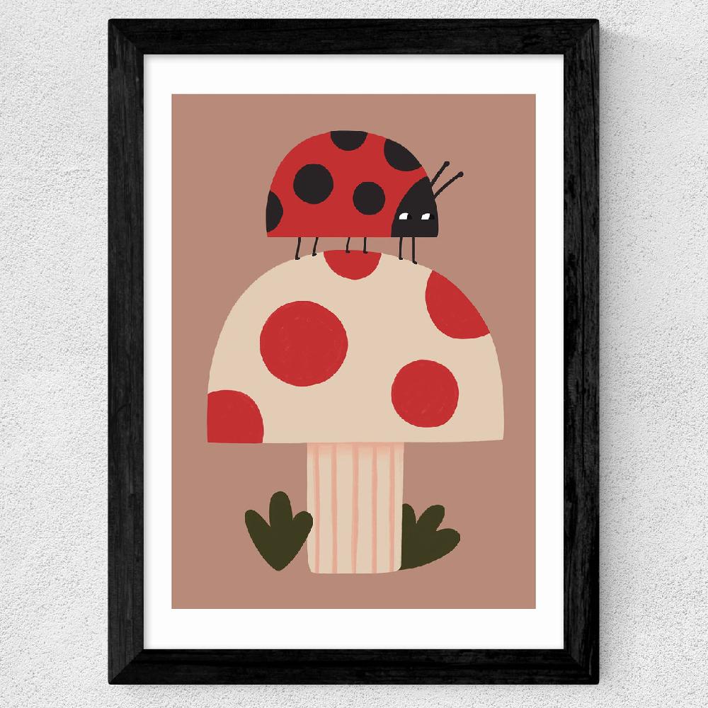 East End Prints Ladybird And Mushroom