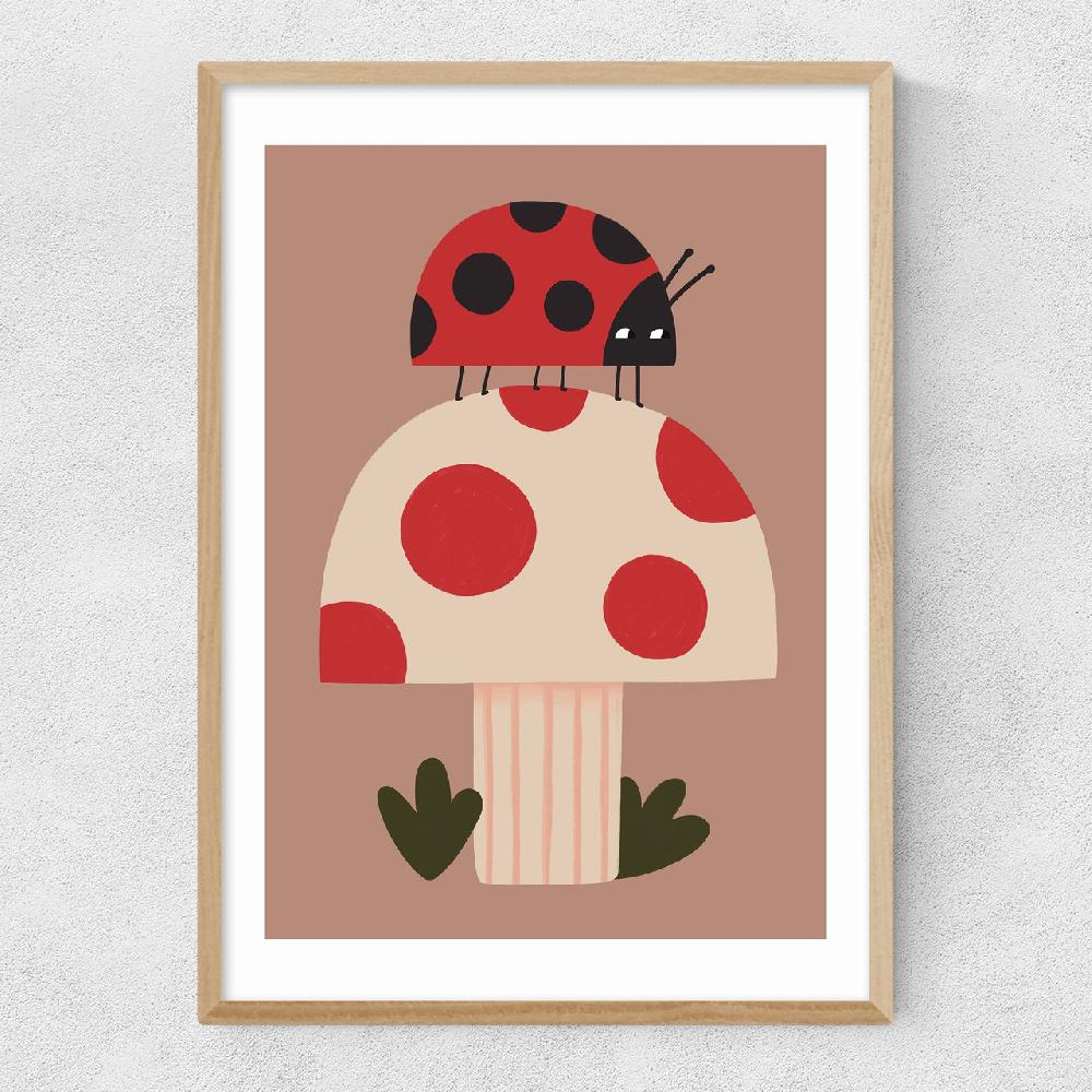 East End Prints Ladybird And Mushroom