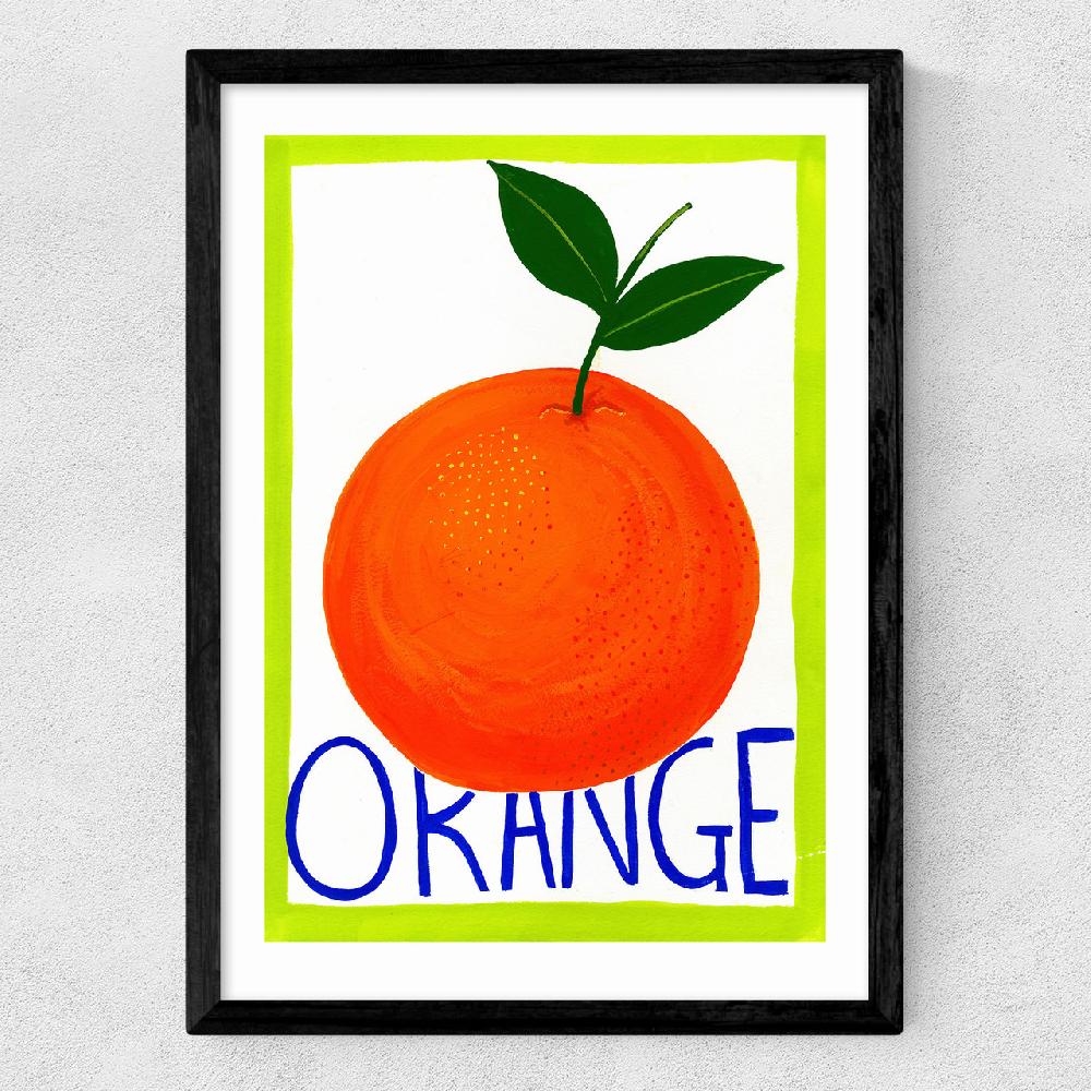East End Prints Large Orange