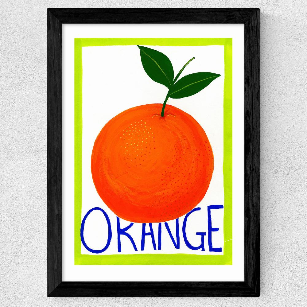 East End Prints Large Orange