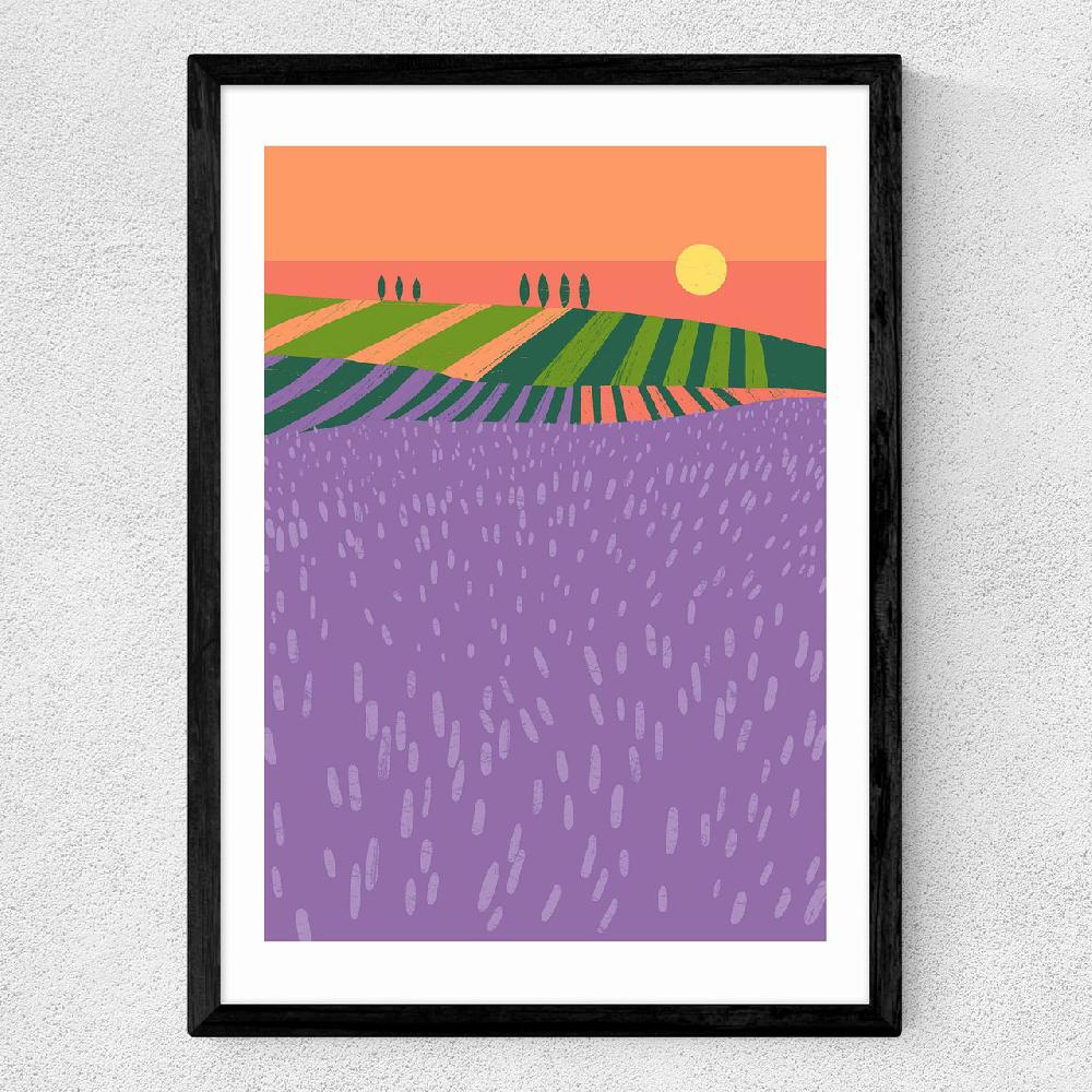 East End Prints Lavender Fields