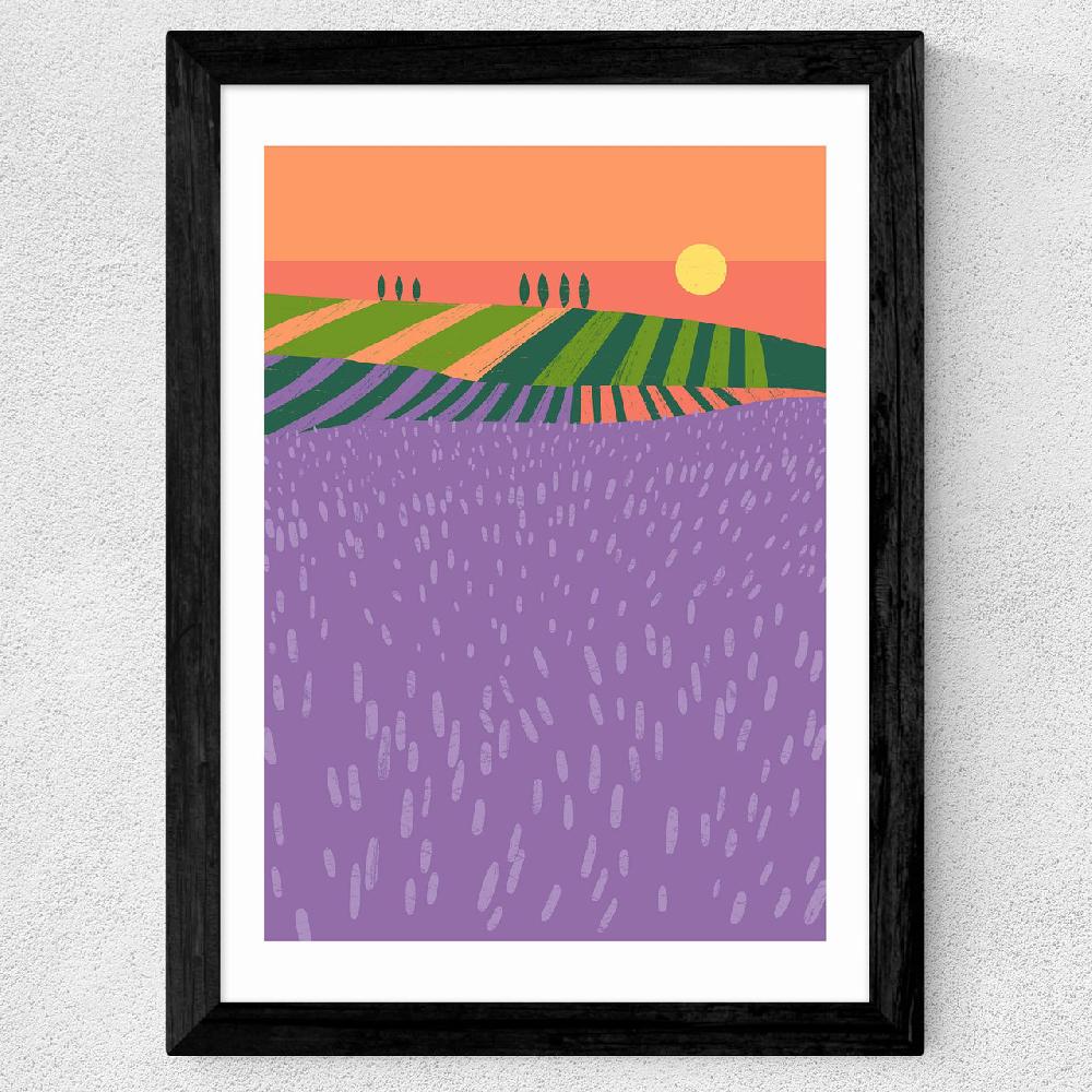 East End Prints Lavender Fields