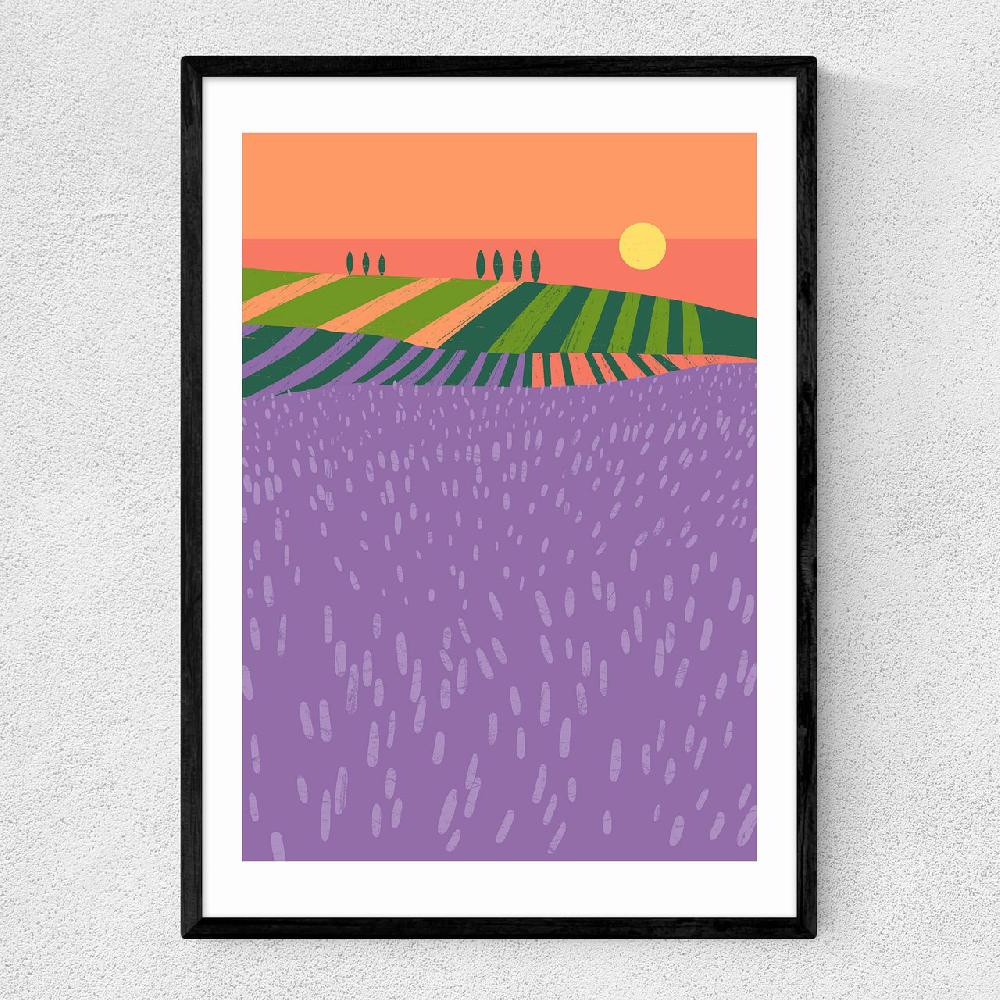east end prints Lavender Fields