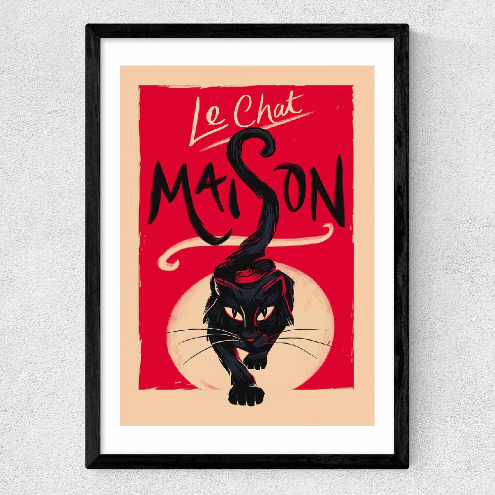 East End Prints Le Chat Maison