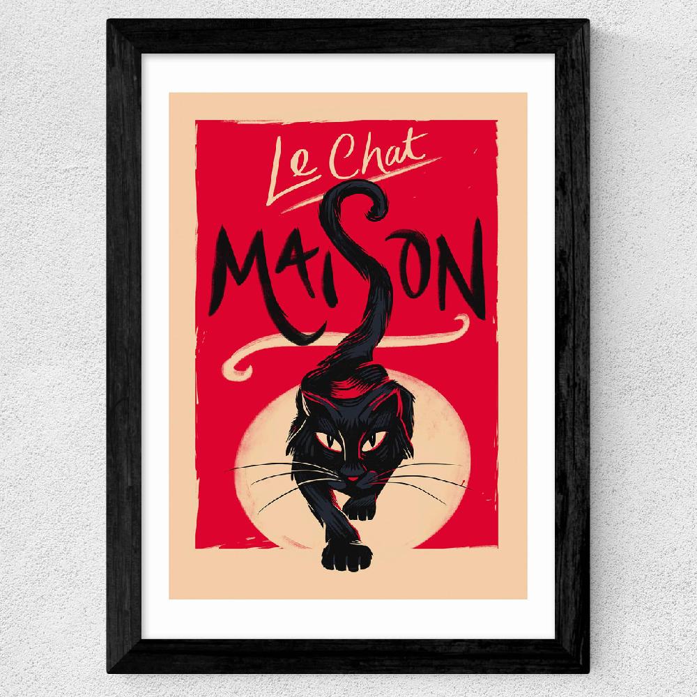East End Prints Le Chat Maison
