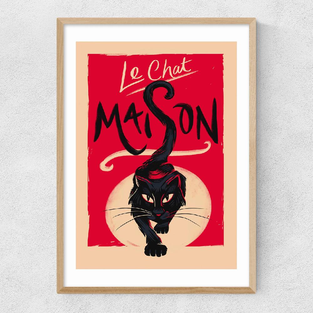 East End Prints Le Chat Maison