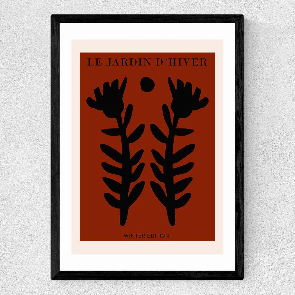 East End Prints Le Jardin D'Hiver Rust