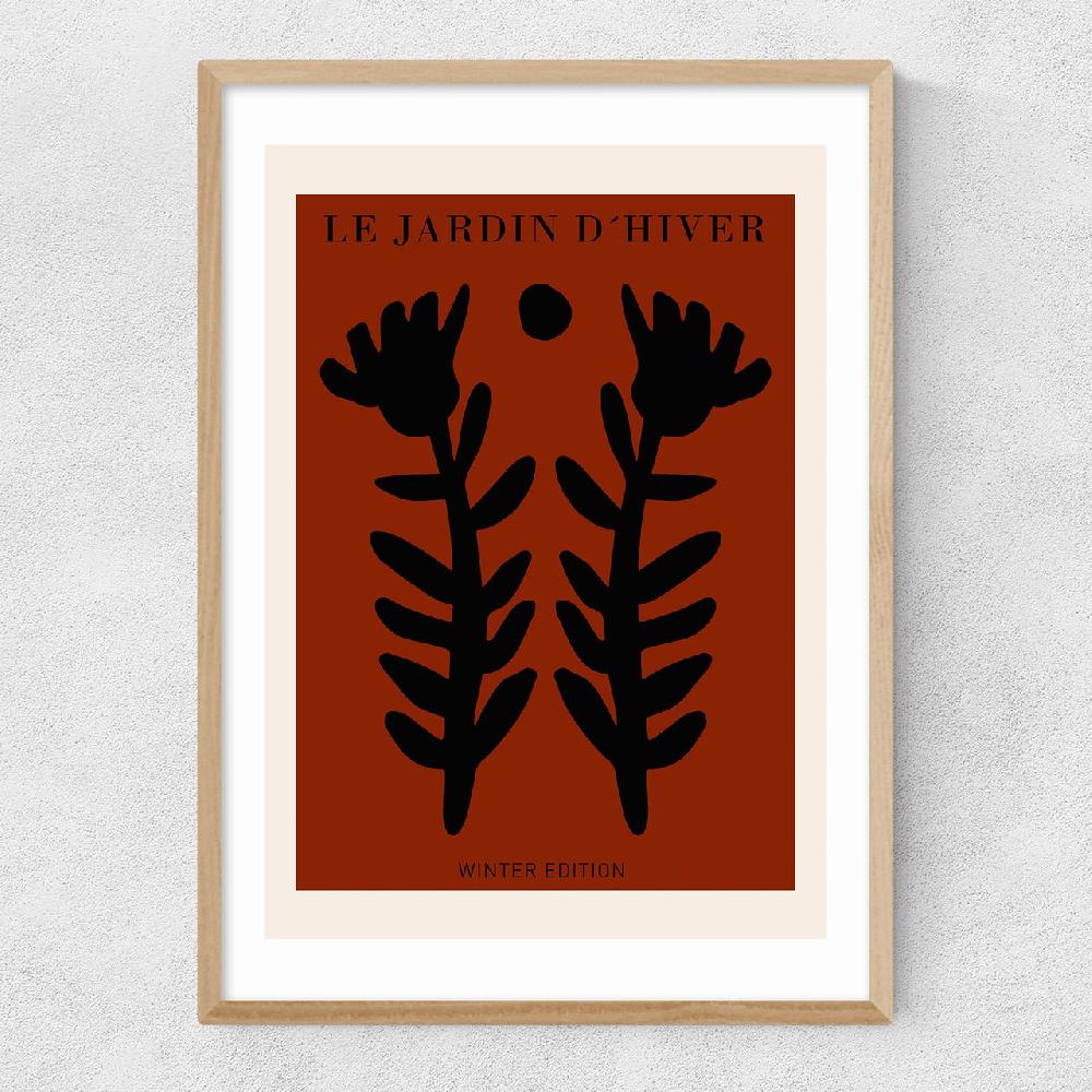 East End Prints Le Jardin D'Hiver Rust