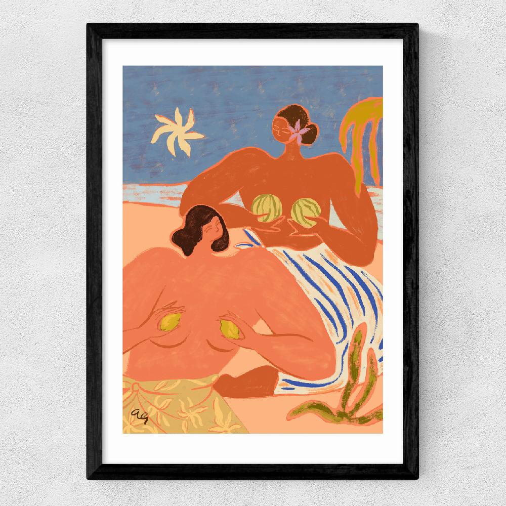 East End Prints Lemon And Melon