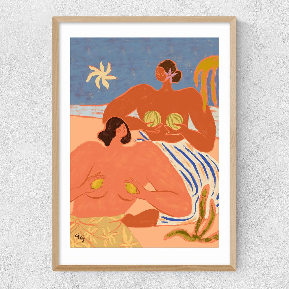 East End Prints Lemon And Melon