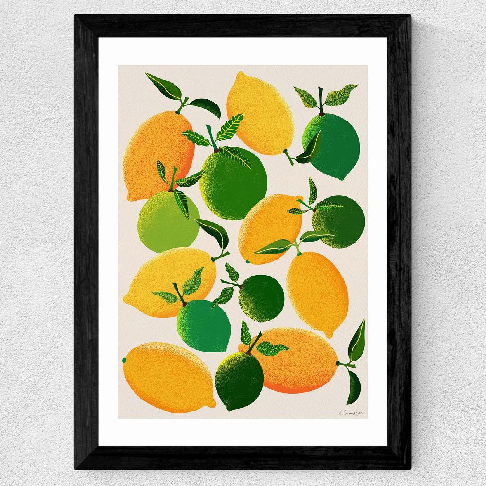 East End Prints Lemons And Limes