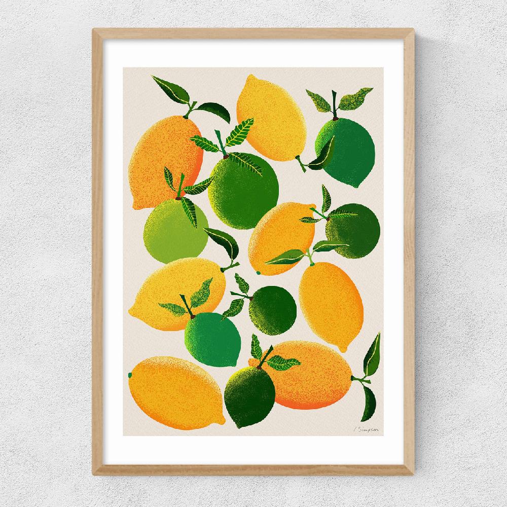 East End Prints Lemons And Limes