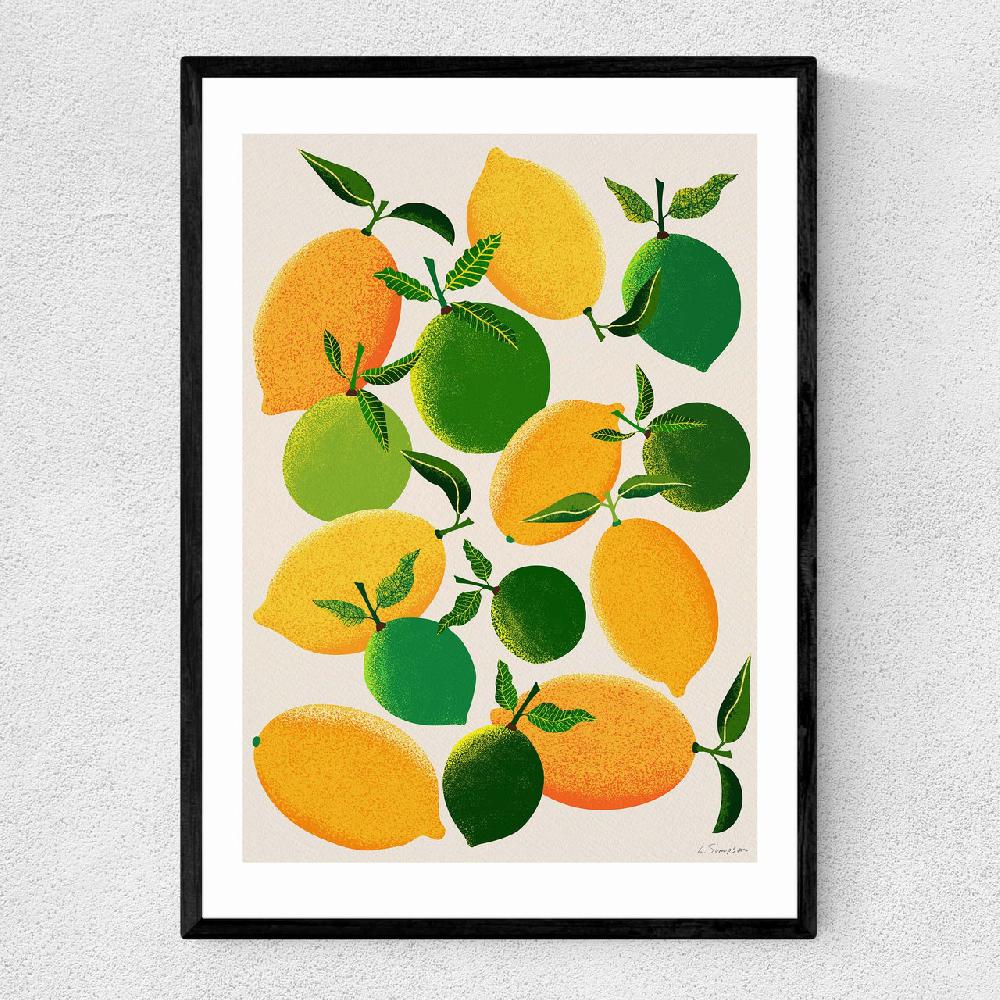 east end prints Lemons and Limes