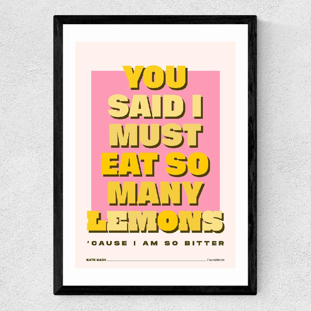 East End Prints Lemons By HollieGraphik