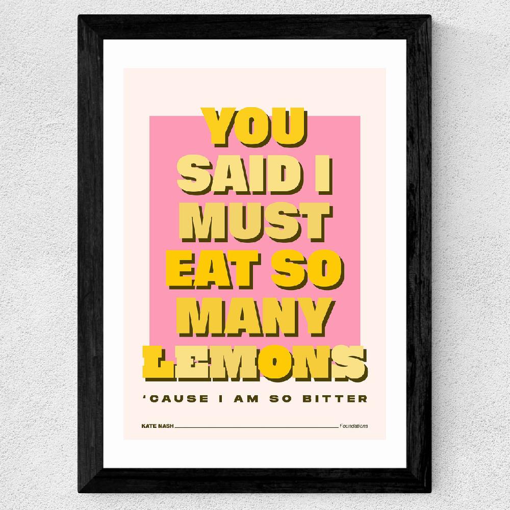 East End Prints Lemons By HollieGraphik