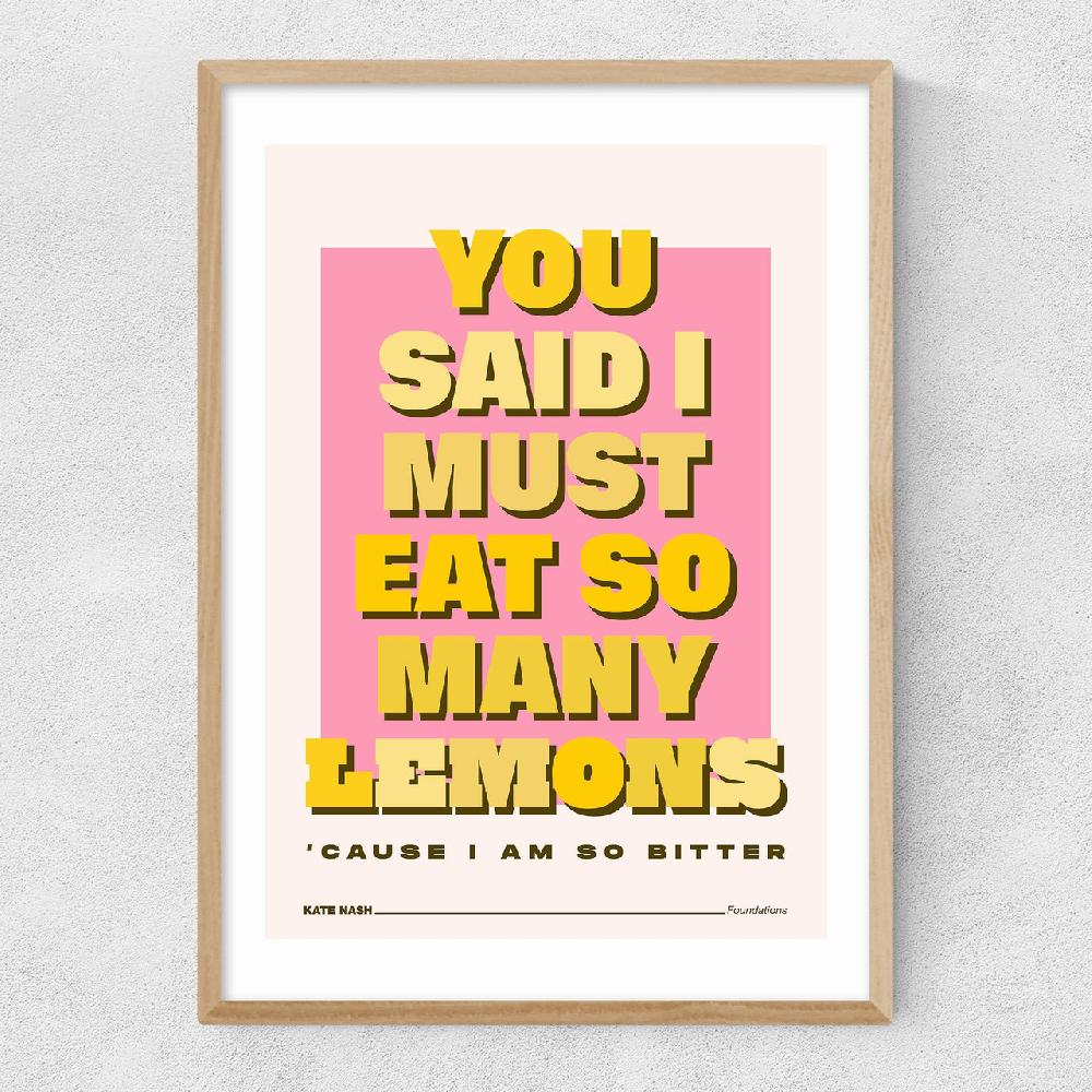 East End Prints Lemons By HollieGraphik