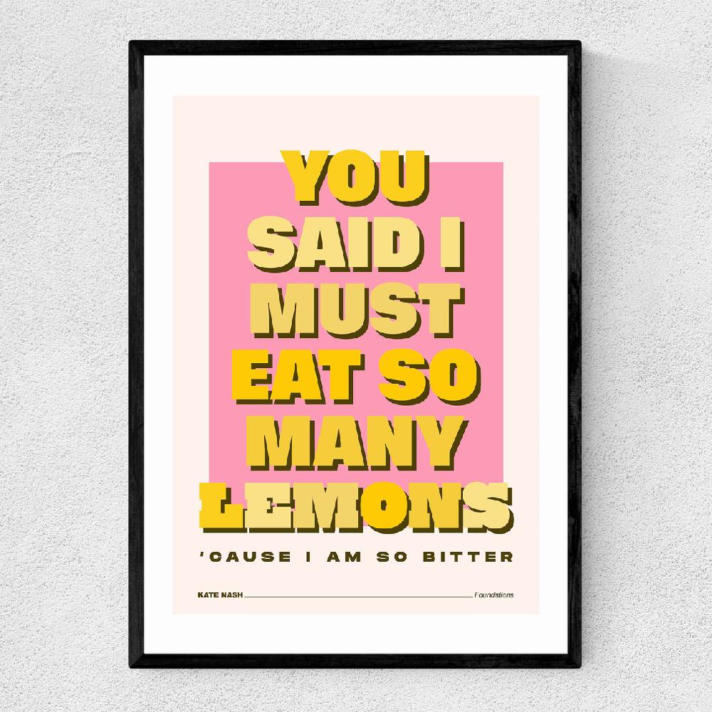 east end prints Lemons by HollieGraphik