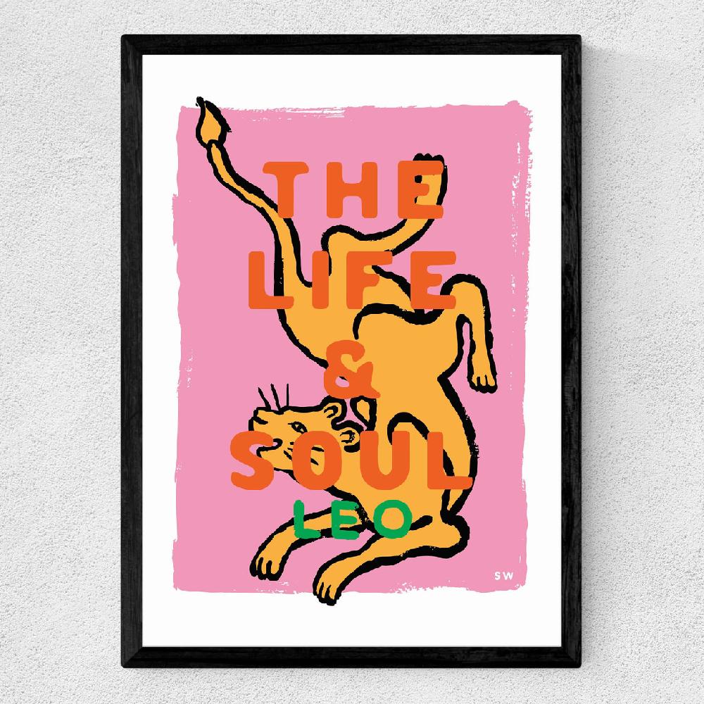 East End Prints Leo - The Life And Soul