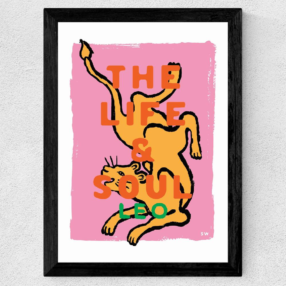 East End Prints Leo - The Life And Soul