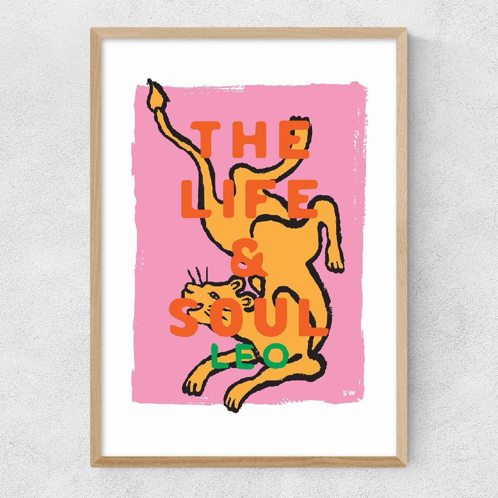 East End Prints Leo - The Life And Soul