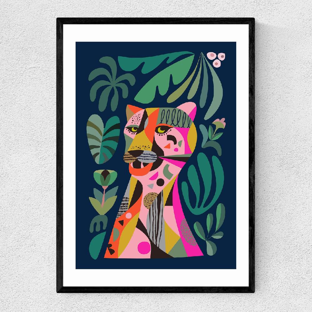 east end prints Leopard by Rachel Lee