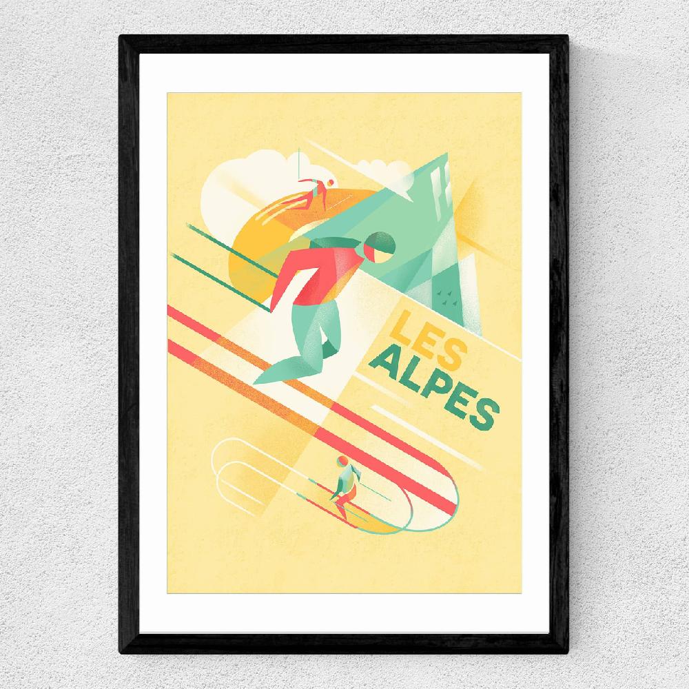 East End Prints Les Alpes