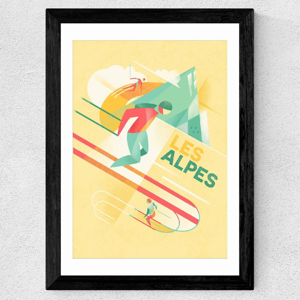 East End Prints Les Alpes