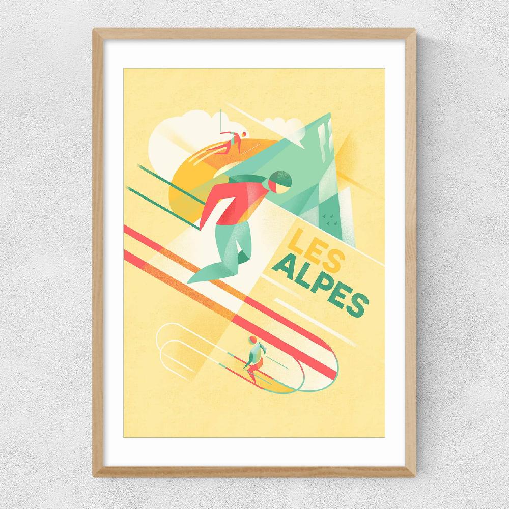 East End Prints Les Alpes