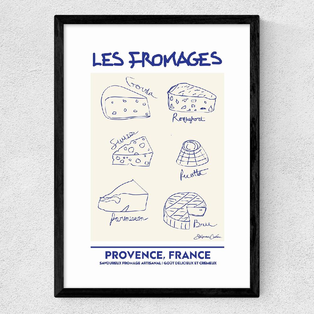 East End Prints Les Fromages