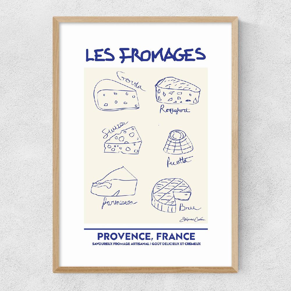 East End Prints Les Fromages