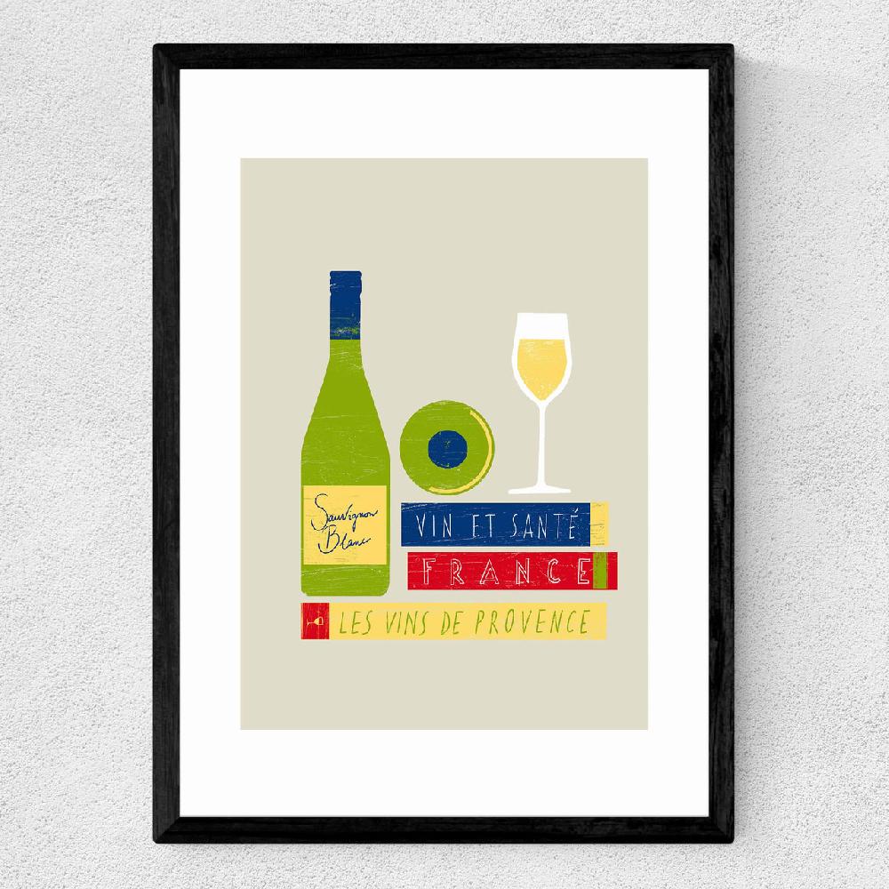 East End Prints Les Vins De France