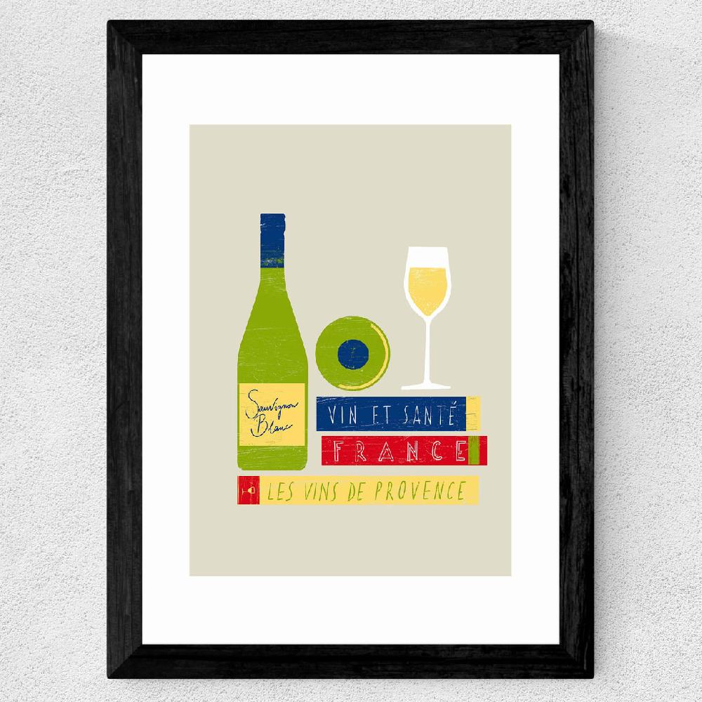 East End Prints Les Vins De France