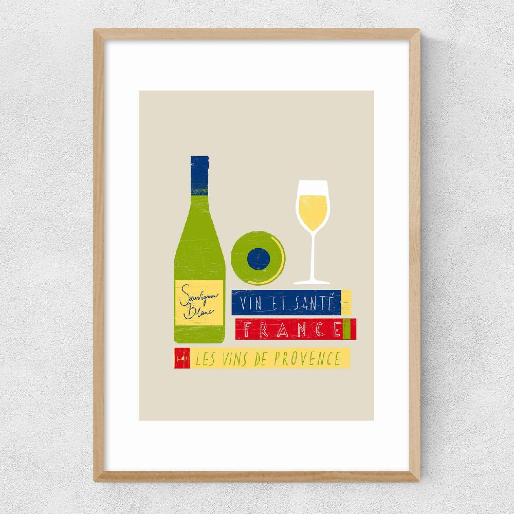 East End Prints Les Vins De France