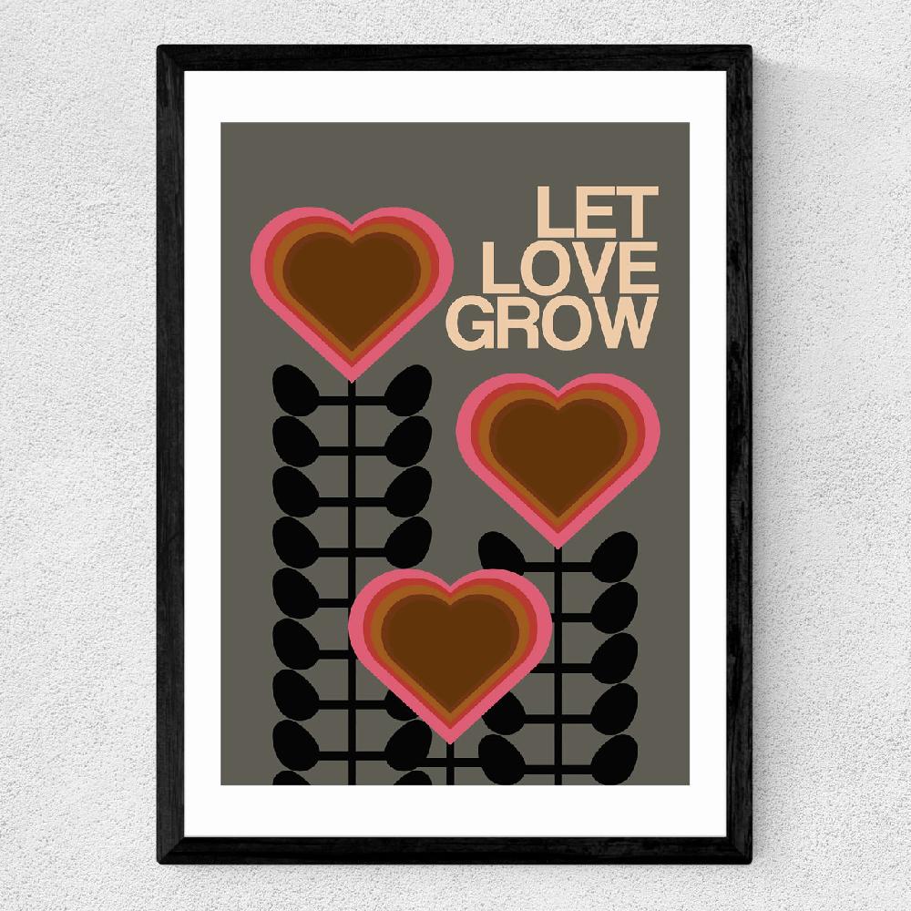 East End Prints Let Love Grow