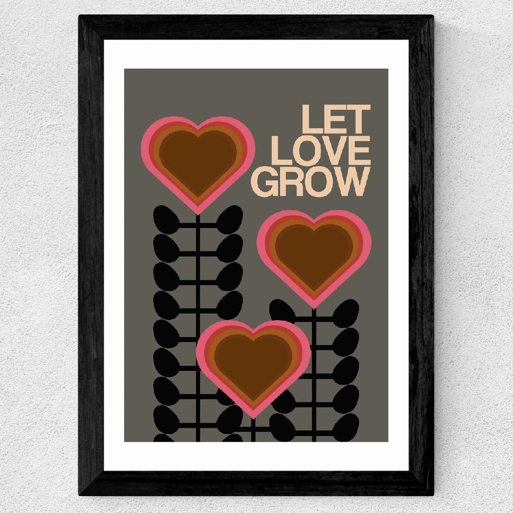 East End Prints Let Love Grow